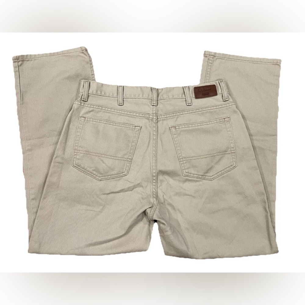Vintage LL Bean Pants‎ Chinos Khakis Slacks Mens 34x29 1912 Tan Beige